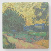 Vincent van Gogh - Landschap in Twilight Stenen Onderzetter (Voorkant)