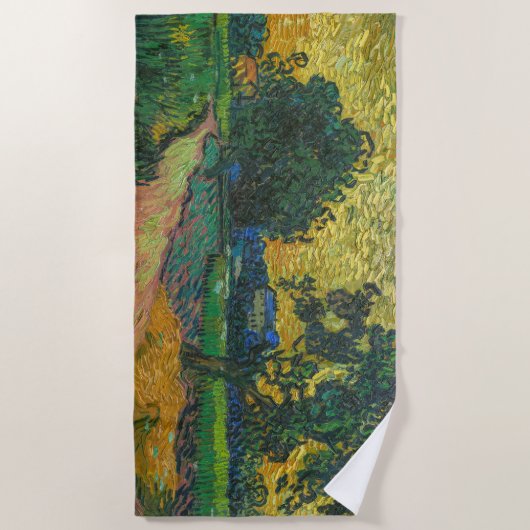 Vincent van Gogh - Landschap in Twilight Strandlaken (Voorkant)