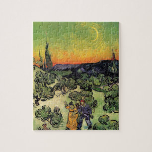 Vincent van Gogh - Landschap met een paar fijne ku Legpuzzel