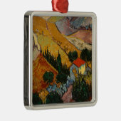 Vincent van Gogh | Landschap met House & Plowman Metalen Ornament (Rechts)