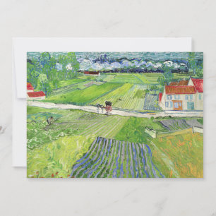 Vincent van Gogh - Landschap met Koets & Trein Bedankkaart