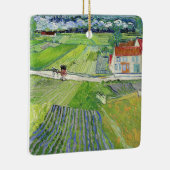 Vincent van Gogh - Landschap met vervoer en trein Keramisch Ornament (Rechts)