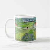 Vincent van Gogh - Landschap met vervoer en trein Koffiemok (Links)