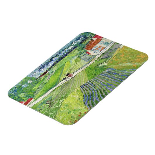 Vincent van Gogh - Landschap met vervoer en trein Magneet (Linkerzijde)