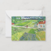 Vincent van Gogh - Landschap met vervoer en trein Notitiekaartje (Voorkant)