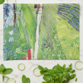 Vincent van Gogh - Landschap met vervoer en trein Theedoek (Gevouwen)