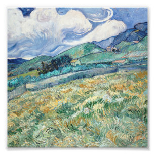 Vincent Van Gogh - Landschap van Saint-Remy Foto Afdruk