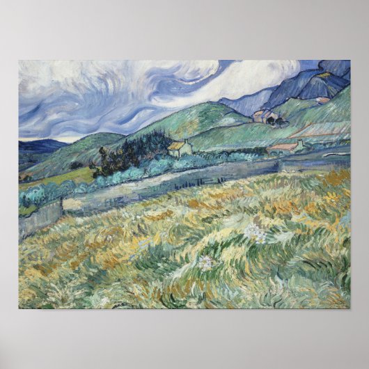 Vincent Van Gogh - Landschap van Saint-Remy Poster (Voorkant)