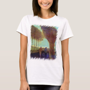 Vincent Van Gogh - Landweg Met Twee Personen T-shirt