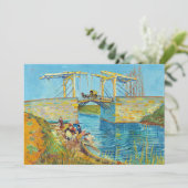 Vincent van Gogh - Langlois Bridge in Arles #1 Bedankkaart (Staand voorkant)