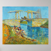 Vincent van Gogh - Langlois Bridge in Arles #1 Poster (Voorkant)