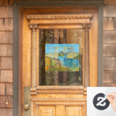 Vincent van Gogh - Langlois Bridge in Arles #1 Raamsticker (Huis Deur)