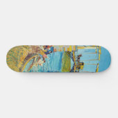 Vincent van Gogh - Langlois Bridge in Arles #1 Skateboard (Horizontaal)