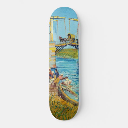 Vincent van Gogh - Langlois Bridge in Arles #1 Skateboard (Voorkant)