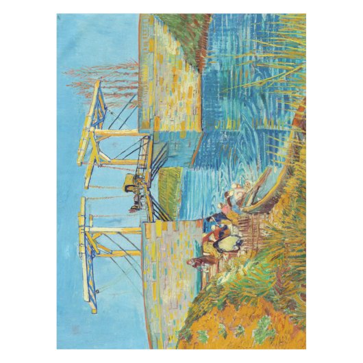 Vincent van Gogh - Langlois Bridge in Arles #1 Tafelkleed (Voorkant)