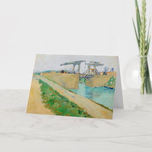 Vincent van Gogh - Langlois Bridge in Arles #2 Kaart (Voorkant)