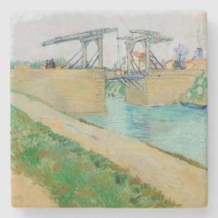 Vincent van Gogh - Langlois Bridge in Arles #2 Stenen Onderzetter