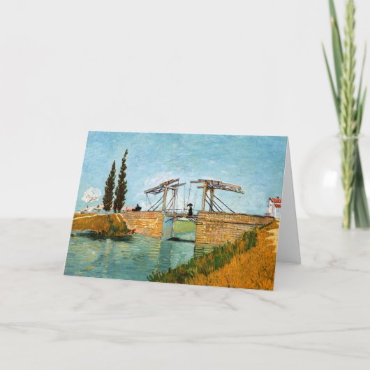 Vincent van Gogh - Langlois Bridge in Arles #3 Kaart (Voorkant)
