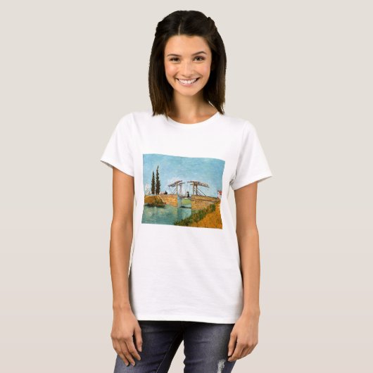 Vincent van Gogh - Langlois Bridge in Arles #3 T-shirt (Voorkant volledig)
