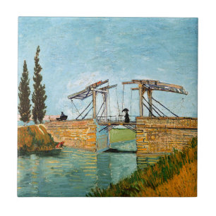 Vincent van Gogh - Langlois Bridge in Arles #3 Tegeltje
