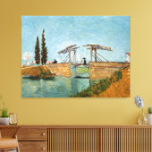 Vincent Van Gogh  Langlois Bridge in Arles Canvas Afdruk (Insitu (Woonkamer))