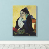 Vincent van Gogh | L'Arlesienne 1888 Canvas Afdruk (Insitu (Houten vloer))
