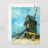 Vincent van Gogh Le Moulin de la Galette Briefkaart (Voorkant / Achterkant)