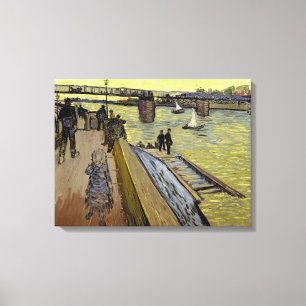Vincent van Gogh Le Pont de Trinquetaille Arles Canvas Afdruk