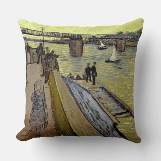 Vincent van Gogh | Le Pont de Trinquetaille Arles Kussen (Voorkant)
