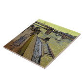 Vincent van Gogh | Le Pont de Trinquetaille Arles Tegeltje (Zijkant)
