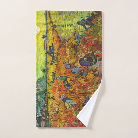 Vincent van Gogh - Le vignoble rouge (Serviette à main)