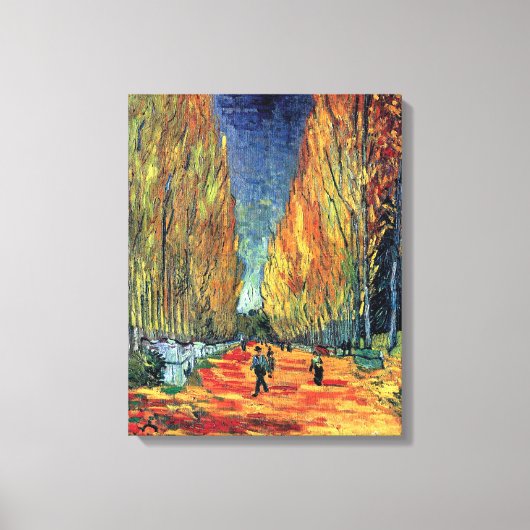 Vincent Van Gogh - Les Alyscamps Canvas Afdruk (Voorkant)