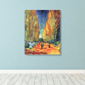 Vincent Van Gogh - Les Alyscamps Canvas Afdruk (Insitu (Houten vloer))