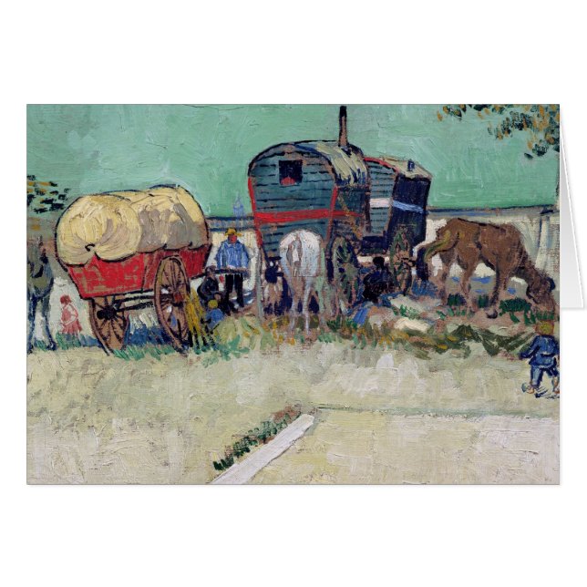 Vincent van Gogh | les caravanes, campement gitan (Devant horizontal)