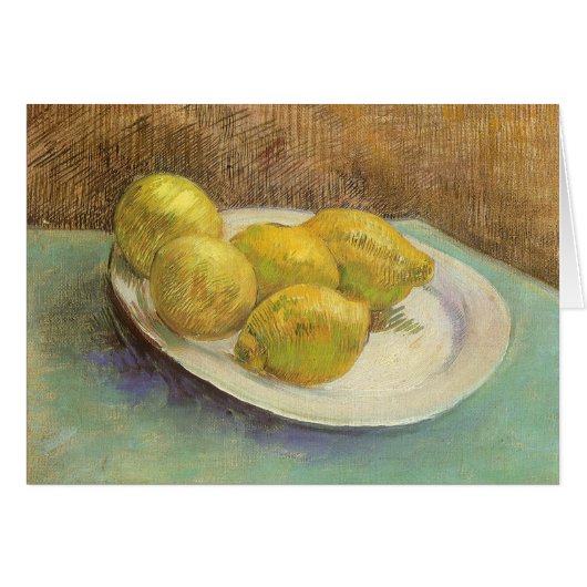 Vincent van Gogh - Les citrons à vie fixe sur une  (Devant horizontal)