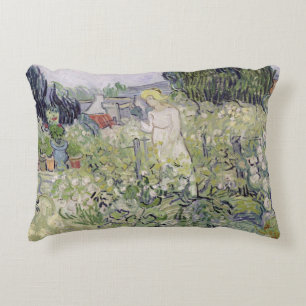 Vincent van Gogh   Mademoiselle Gachet in de tuin Decoratief Kussen