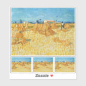 Vincent van Gogh, maïsoogst in de Provence Sticker (Vel)
