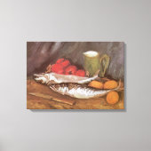 Vincent van Gogh - Makreel, citroenen en tomaten Canvas Afdruk (Voorkant)