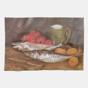 Vincent van Gogh - Makrelen, citroenen en tomaten Theedoek