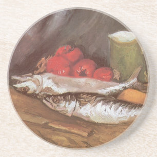Vincent van Gogh - Makrelen, citroenen en tomaten Zandsteen Onderzetter