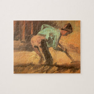Vincent van Gogh - Man gebogen met stok of spade Legpuzzel