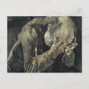 Vincent van Gogh Man met zijn hoofd in zijn hand Briefkaart