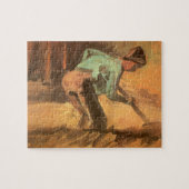 Vincent van Gogh - Man Stooping w Stick of Spade Legpuzzel (Horizontaal)