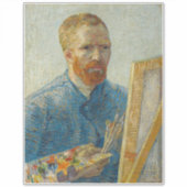 Vincent Van Gogh Master Artisan Self Portret Sticker (Voorkant)