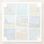 Vincent Van Gogh - Masterstuks Grid Glazen Onderzetter (Achterkant)