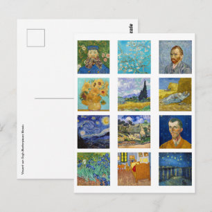 Vincent Van Gogh - Masterstuks Mosaic Briefkaart