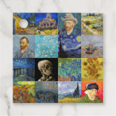 Vincent van Gogh - Masterstuks Mosaic Patchwork Bedankjes Labels (Voorkant)