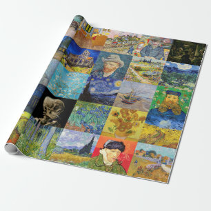 Vincent van Gogh - Masterstuks Mosaic Patchwork Cadeaupapier
