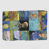 Vincent van Gogh - Masterstuks Mosaic Patchwork Golfhanddoek (Horizontaal)