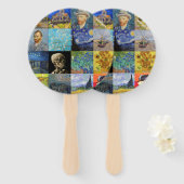 Vincent van Gogh - Masterstuks Mosaic Patchwork Handwaaier (Voorkant en achterkant)